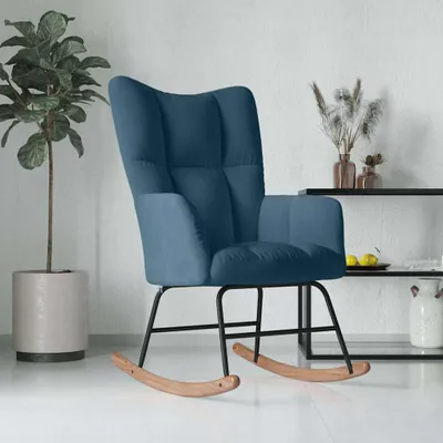 Obrázok produktu pre hojdacie kreslo vidaXL Blue Velvet