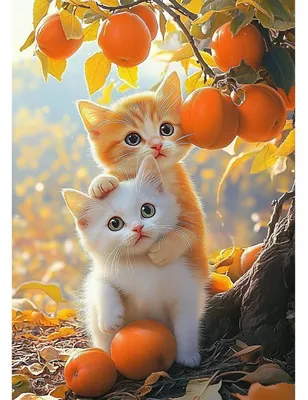Productafbeelding van Diamantverfset 5D, Twee schattige katten, voor volwassenen, doe-het-zelf, schattige dieren, diamantverfschilderij, wanddecoratie, cadeau, 30x40 cm