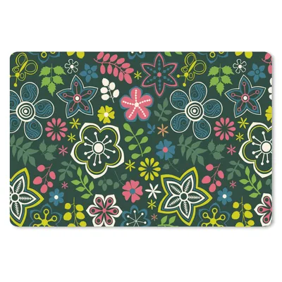 Obrázok produktu pre Podložka pod myš - Listy - vzory - kvety - 27x18cm - Rohožka pod myš