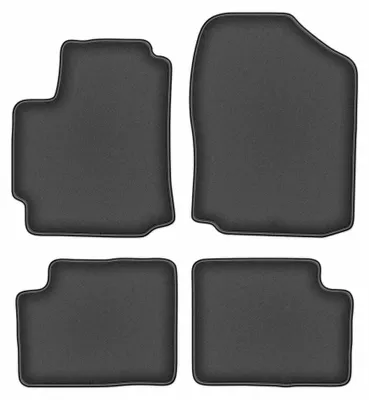 Productafbeelding van Velours automatten voor Daihatsu Sirion III M300 2004-2010 (hatchback) – 4-delig, grafiet, op maat – Wielganizator DURBAN
