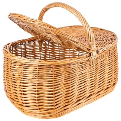 Productafbeelding van Creative Home Grote Rieten Mand, 45 x 30 x 38cm, Natuurlijk Bruin