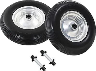 Obrázok produktu pre vidaXL Kolesá na trakare 2 ks s osami SolidPolyuretán4.00 - 8 390 mm