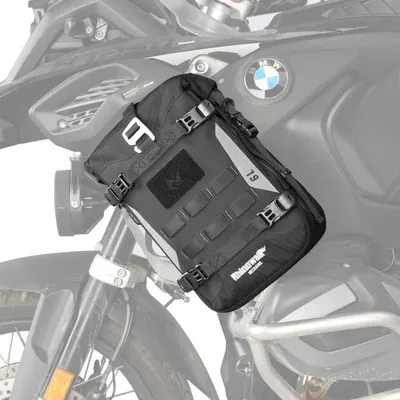 Productafbeelding van Motorfietstassen, waterdicht, 6 liter, uitbreidbaar, MOLLE-systeem, zwart
