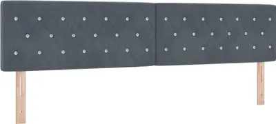 Produktbild von vidaXL Kopfteil Dunkelgrau 200 cm Samt