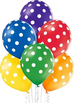 Produktbild von Luftballon Ø30cm "Polka Dots Mix" | 6 Stk.