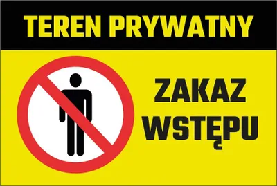 Obrázok produktu pre Značka "Zákaz vstupu" 20x30 cm PVC T027