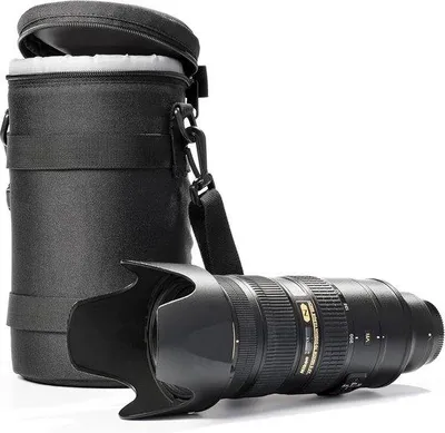 Produktbild von Schutzbeutel für Objektive, Größe 85 - 150 mm, schwarz