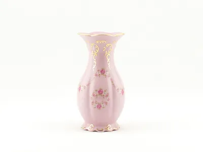 Image de Leander Diana, vase 17 cm, porcelaine rose