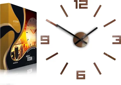 Produktbild von ModernClock, Wanduhr Arabisch metalic copper, 50cm, DIY, wanduhr modern, Quarzuhr, acrylglas