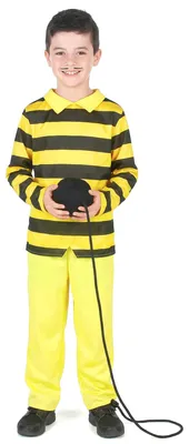 Immagine prodotto di Costume Dalton per bambini Lucky Luke licenza costume giallo-nero - 92/104 (3-4