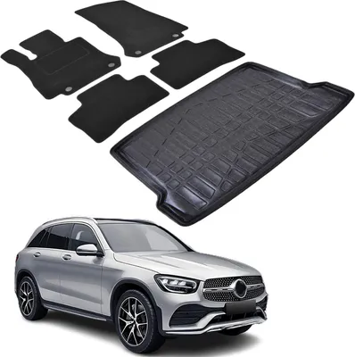 Image de Ensemble Tapis Velours Sur Mesure et Coffre TPE pour Mercedes GLC X253 2015-2022
