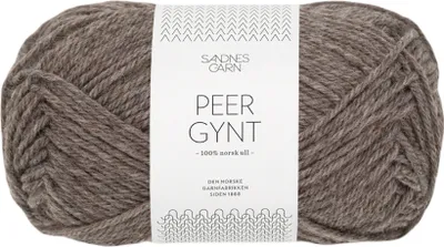 Produktbild von Sandnes Peer Gynt 50g - 100% Schurwolle Mittelbraun meliert 2652
