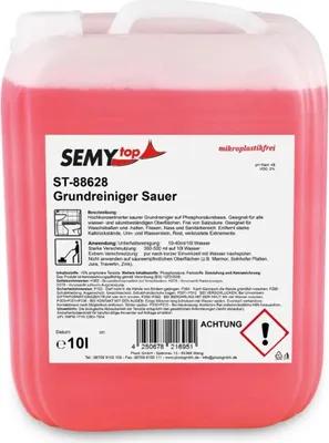 Produktbild von SemyTop Grundreiniger Sauer - 2 x 10 L - auf Phosphorsäurebasis