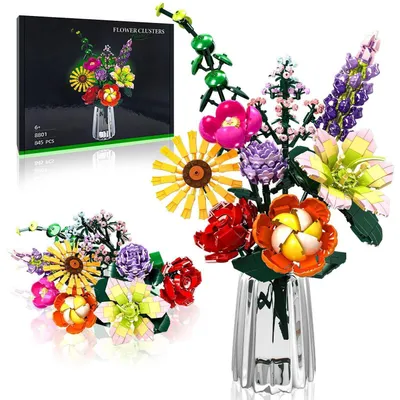 Immagine prodotto di Set per creare composizioni floreali, 861 pezzi | Decorazione fai-da-te | Regalo per adulti e bambini dai 6 anni in su