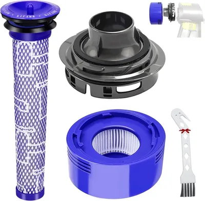 Produktbild von Filterzubehör für Dyson V7 V8 Staubsauger, hintere Motorabdeckung + hinterer HEPA-Filter + Ersatzfilterset für Dyson V7 V8 Akku-Stielstaubsauger