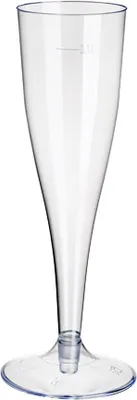 Produktbild von 5 Stiel-Gläser für Sekt, PS 0,1 l Ø 5 cm · 17,5 cm glasklar mit glasklarem Fuß