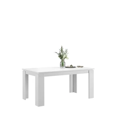 Produktbild von Titan Esstisch 160/200 cm inkl. Zusatzplatten weiß.