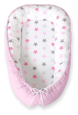 Produktbild von Bobono Babyschlafsack Kokon Premium Grau Rosa