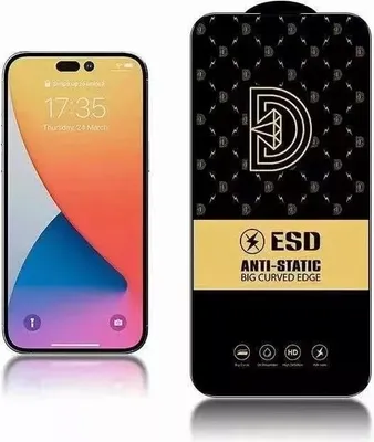 Image de Protection écran verre trempé iPhone 13 - Noir KP24201