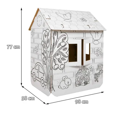 Obrázek produktu pro Dům XXL s autem 3D omalovánky pro děti