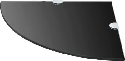 Produktbild von vidaXL Eckregale 2 Stk. mit Verchromten Halterungen Glas Schwarz