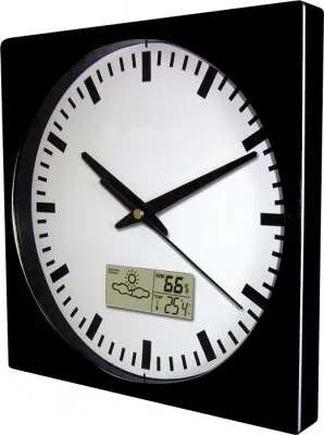 Produktbild von Wanduhr MPM, 2633.90 - schwarz, 26cm