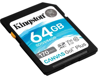 Zdjęcie produktu dla Canvas Go! Plus 64 GB SDXC (czarny, UHS-I U3, klasa 10, V30)