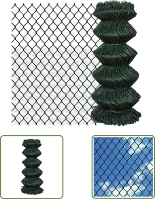 Obrázek produktu pro The Living Store Ocelové pletivo 0,8x25 m zelené