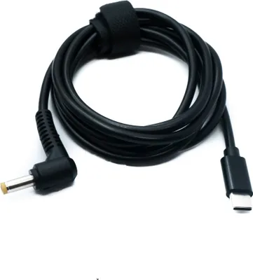Produktbild von DC 15V Kabel 150 cm 4,8 x 1,7 Stecker zu USB 3.1 Typ C Stecker Winkel | System-S