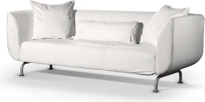 Produktbild von Dekoria Bezug für Strömstad 3-Sitzer Sofa, weiss, Bezug für Sofa Stromstad 3-sitzer