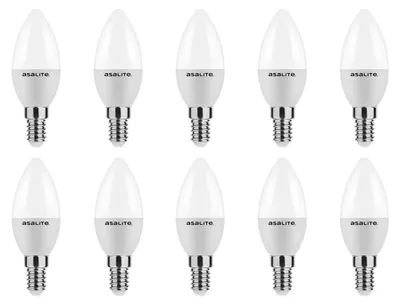 Produktbild von Asalite LED-Lampe C37 E14 4W 350lm 4000K 220-240V 10 Stück