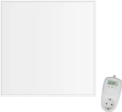 Produktbild von VIESTA® CF Infrarot Wandheizung 60×60 cm 360 W mit TH10 Thermostat – Carbon Crystal Heizpaneel für Wand, Decke & Kassettendecken