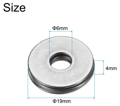 Produktbild von 10 Stš¹ck AXK0619+2AS Axialnadellager mit Unterlegscheiben, 6x19x4mm Chromstahl-Nadelrollenlager, P5 (ABEC 5)