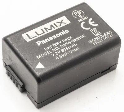 Productafbeelding van Panasonic DMW-BMB9E camera-accu - 895 mAh - Lithium-ion (Li-ion) - 7,2 V gelijkstroom - Oplaadbare accu