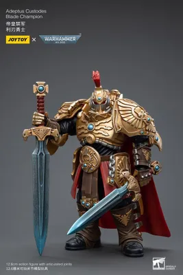 Produktbild von Warhammer 40k Actionfigur 1/18 Adeptus Custodes Blade Champion 12 cm