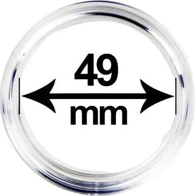 Obrázek produktu pro Kapsle (pouzdro) na mince, vnitřní průměr 49 mm