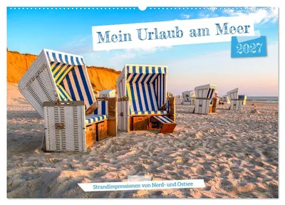 Immagine prodotto di La mia vacanza al mare (calendario da parete 2027, formato DIN A2 orizzontale), calendario mensile CALVENDO