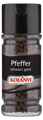 Produktbild von Pfeffer schwarz ganz 225ml von Kotanyi