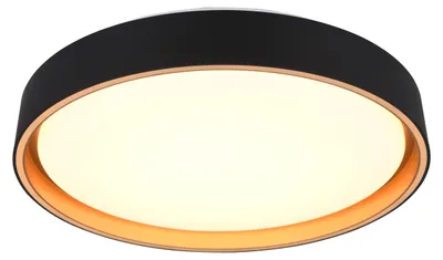 Produktbild von Reality LED-Deckenleuchte Felis schwarz - gold Fernbedienung