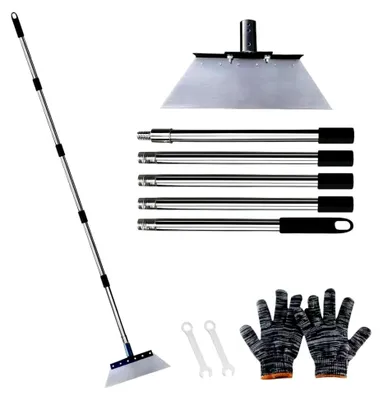 Produktbild von Multifunktionale Gartenschaufel mit 200 cm Stiel, Reinigungsschaufel und Unkrautentferner