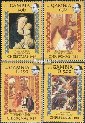 Produktbild von Briefmarken Gambia 1985 Mi 595-598 (kompl.Ausg.) postfrisch Weihnachten