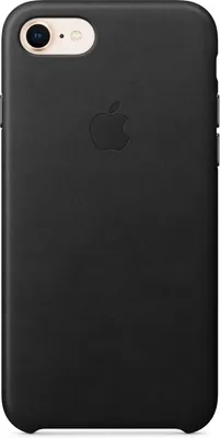 Image de Apple iPhone 8/7 Étui en cuir noir Étui de protection Coque arrière