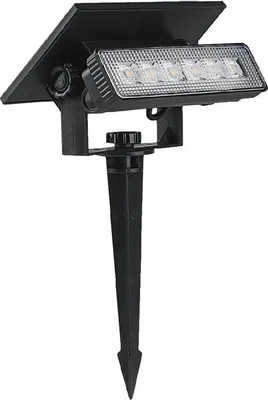 Produktbild von V-TAC Solar Gartenleuchte - IP65 Wasserdicht - Schwarz - 80 Lumen - 3000K