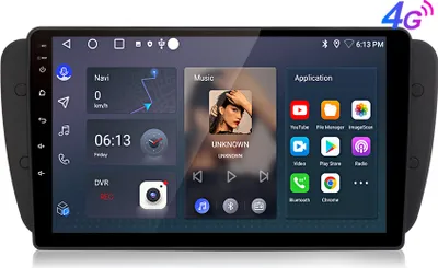 Obrázok produktu pre 8Kern carplay 9" Android13 rádio 2Din GPS Navi SWC WIFI DAB+ BT Für Seat Ibiza 6j 2009-2013 6+128G DSP 2DIN