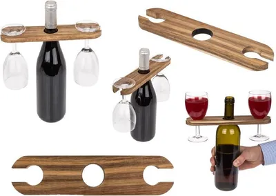 Produktbild von Wein Butler Weinhalter und Glashalter Weinflaschenhalter Weingeläser Halter Kellnern