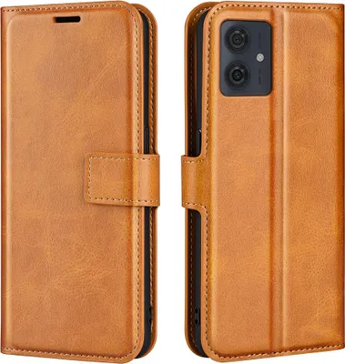 Produktbild von Motorola Moto G54 Hülle - Coverup Deluxe Klapphülle - Braun