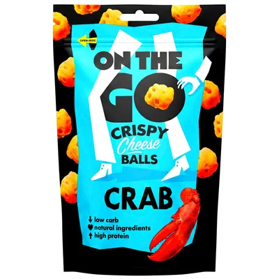 Produktbild von On The Go Käsekugeln mit Krabbengeschmack 30g