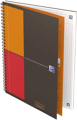 Produktbild von Oxford International Collegeblock "NOTEBOOK" B5 kariert 80 Blatt