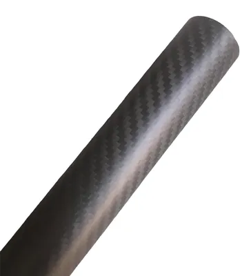Productafbeelding van Carbon Fiber Tube - Koolstofvezel Koker - Lichtgewicht Constructies - UV & Corrosiebestendig - 100 cm - Zwart
