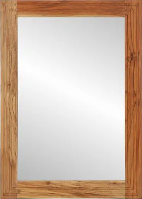 Zdjęcie produktu dla vidaXL Lustro łazienkowe brązowe 50 x 70 x 3 cm lite drewno akacjowe